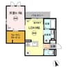 アパッショナート東浜 1LDKの間取り