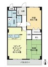 フォブールつるうち 2LDKの間取り