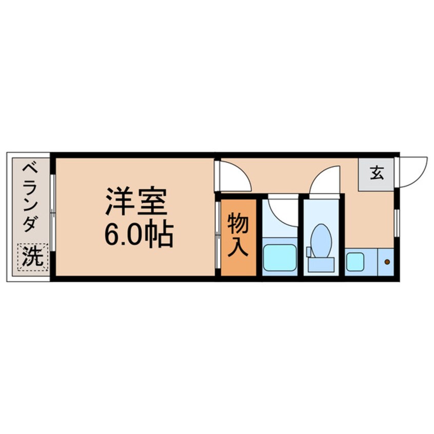 間取図 高徳線/昭和町駅 徒歩15分 1階 築33年