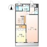ロイヤルコーポ中川 1LDKの間取り
