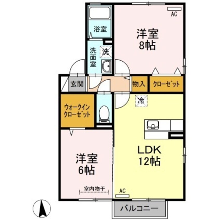 間取図 リジェール A棟