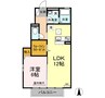 リーバス・E・イノセント B棟 1LDKの間取り