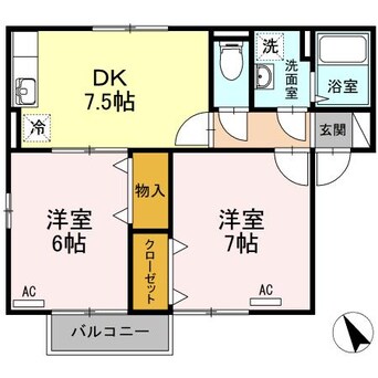 間取図 アネシスハイツ弐号館