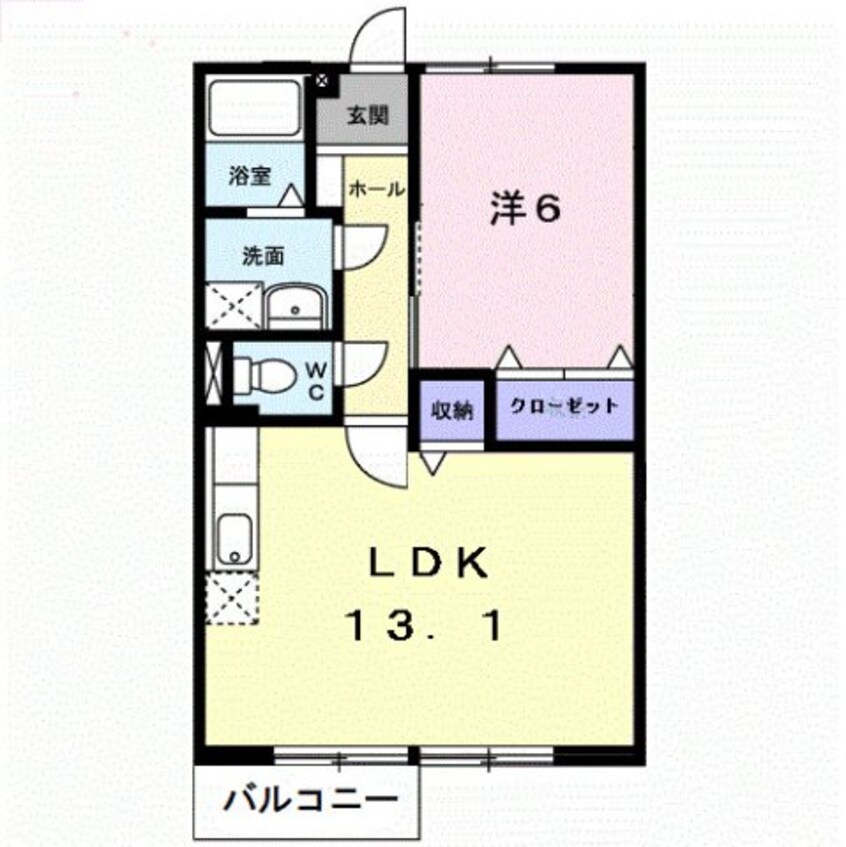 間取図 ニューエルディム伏石