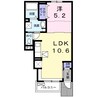 パライーソＢ 1LDKの間取り