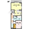アルチェヴィータ 1LDKの間取り