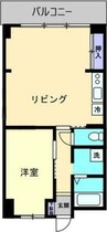 労住協第１４ビル西宝町マンション 1LDKの間取り