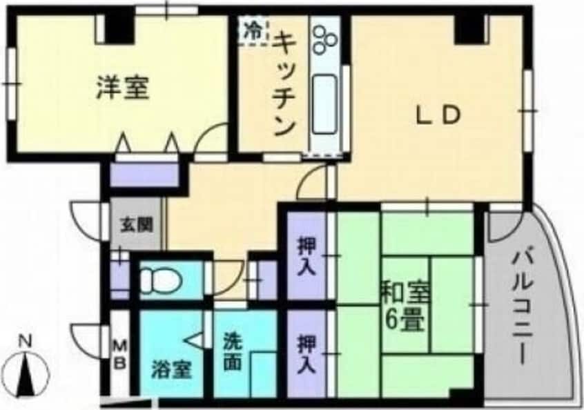 間取図 レイクウエストⅡ