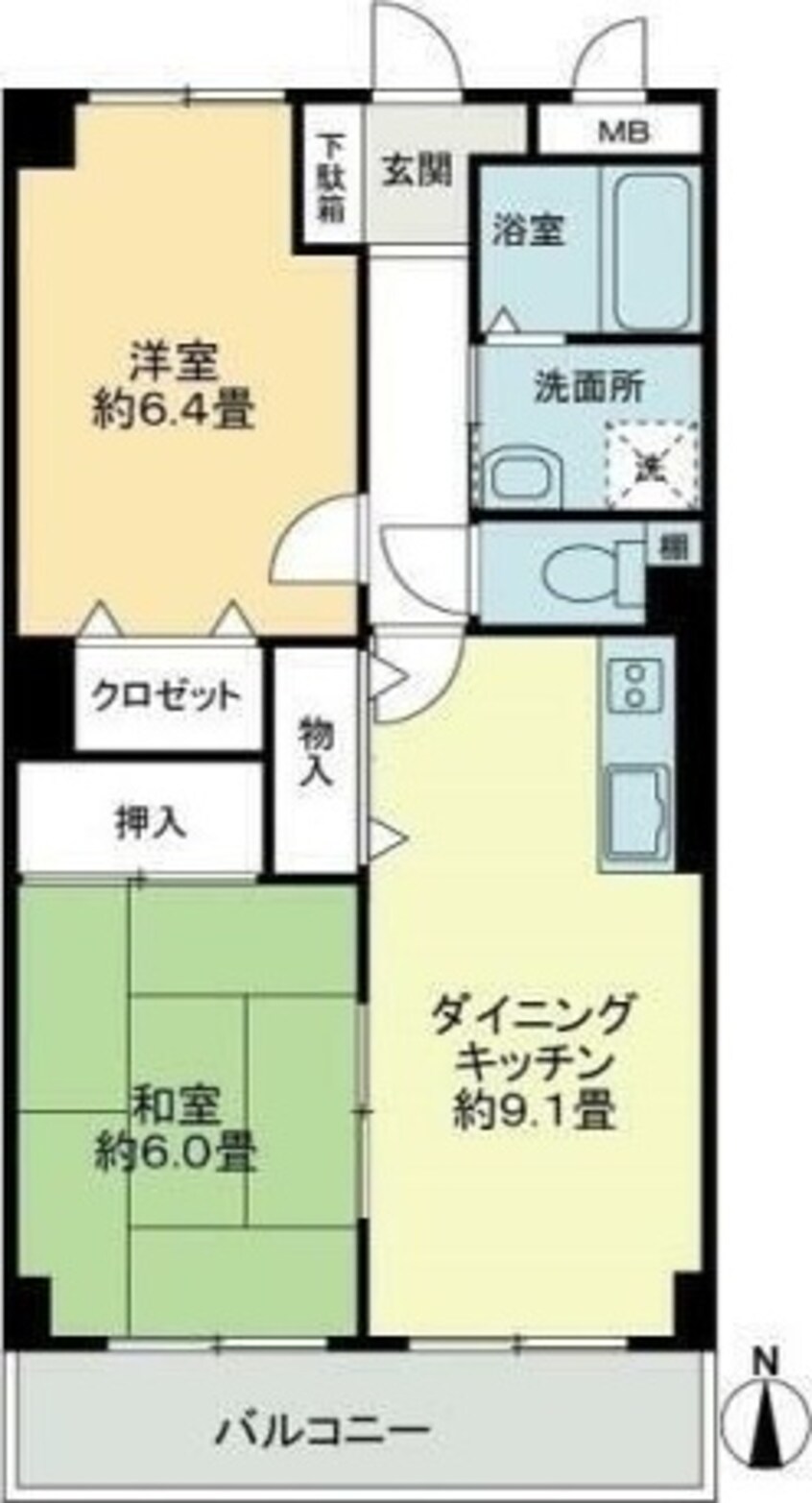 間取図 フィネス紅陽
