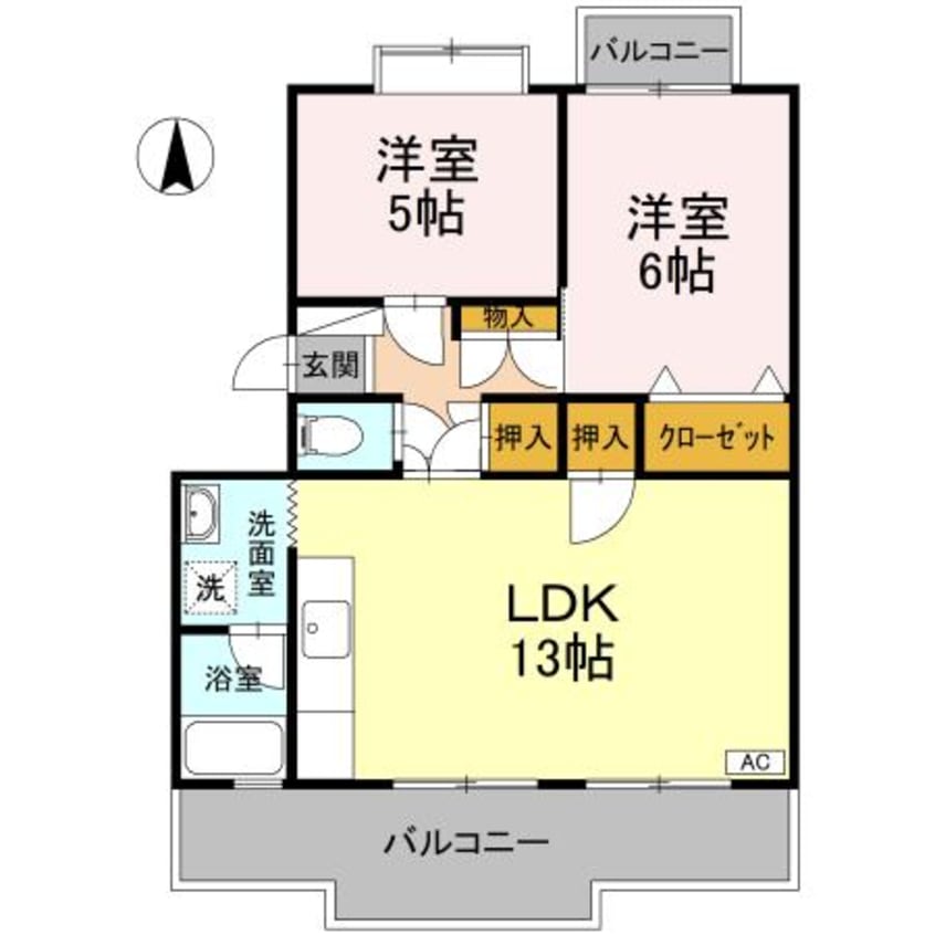 間取図 ピュアハイツ
