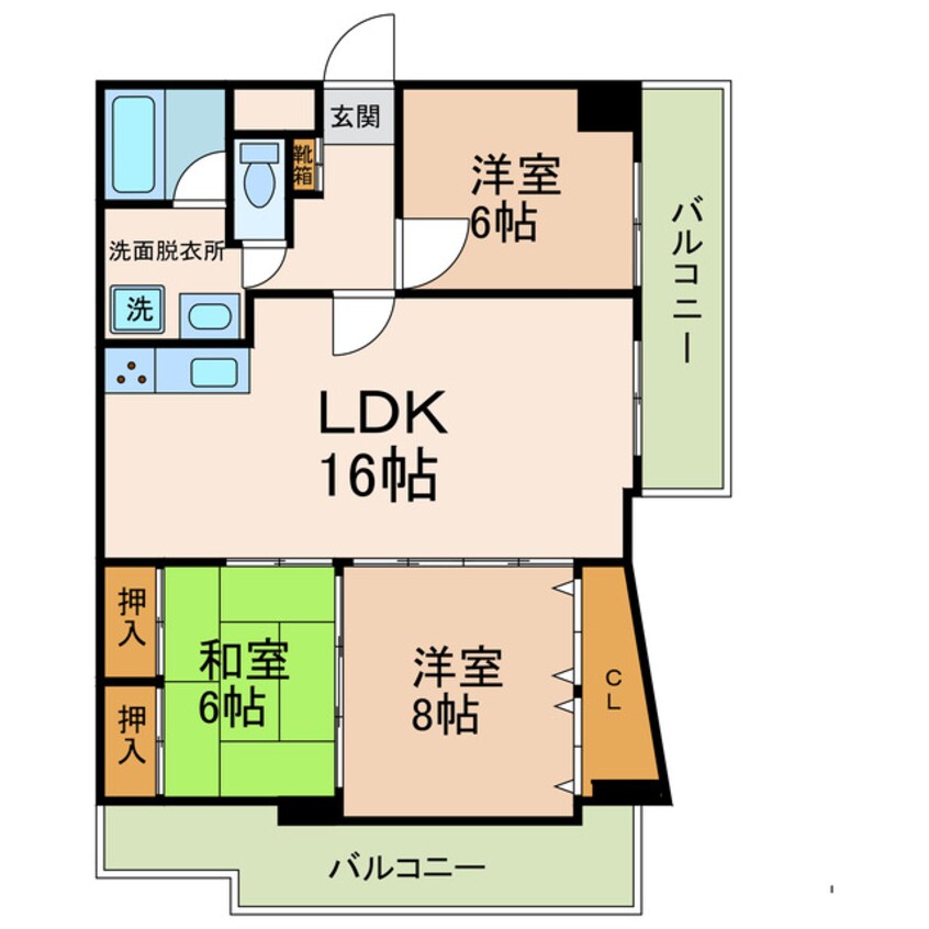 間取図 広瀬ロイヤルハイツ