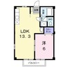 グリーンガーデン木太 1LDKの間取り