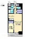 ソラノ瓦町 1LDKの間取り