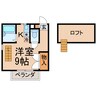 リッチモンド勅使Ｂ 1Kの間取り
