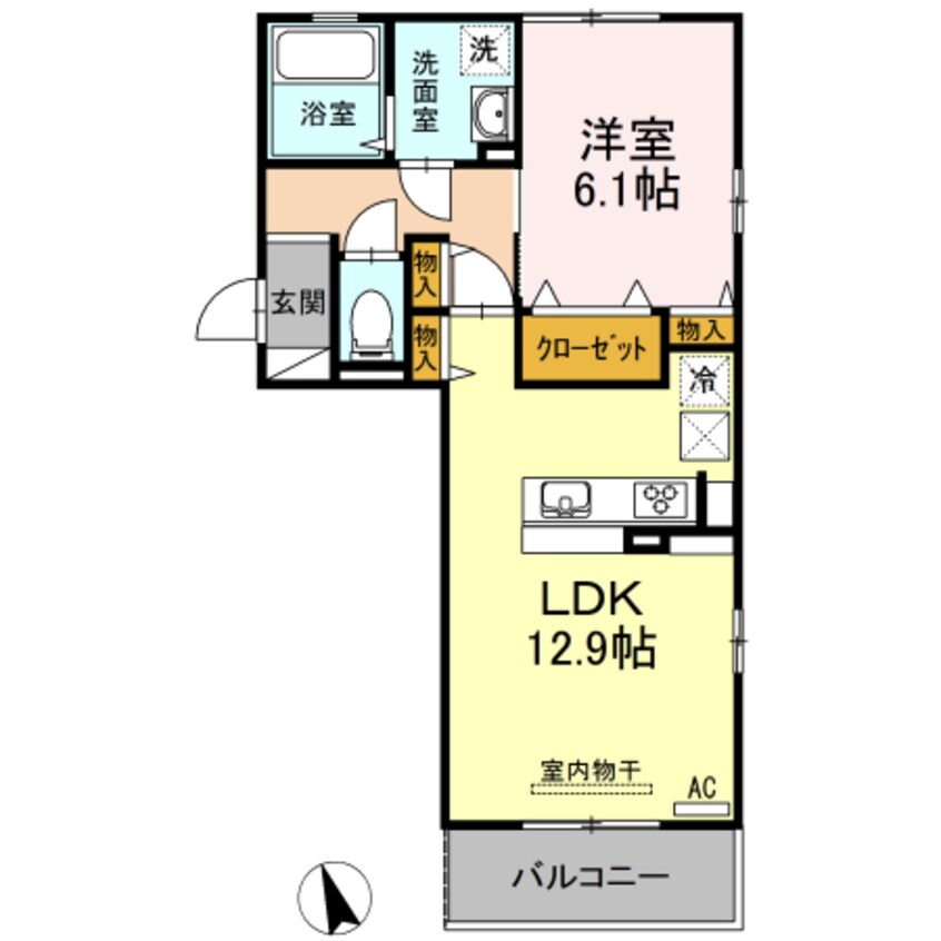間取図 ラナ マラキ B棟