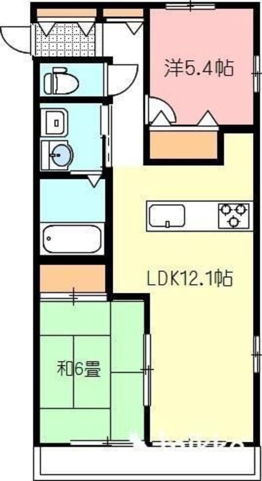 間取図 フォブールKMT