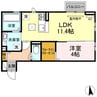 Nagomi 1LDKの間取り