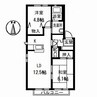エクセルメゾン G棟 2LDKの間取り
