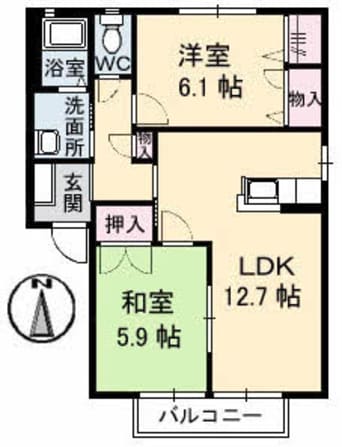 間取図 ジュネスTOSHI C棟