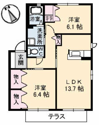 間取図 ハイツMINORU A棟