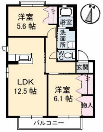 間取図 ロイヤル フェルティ D棟