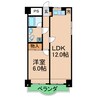 第１３ビル 1LDKの間取り