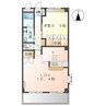 ロイヤルコーポ中川 1LDKの間取り