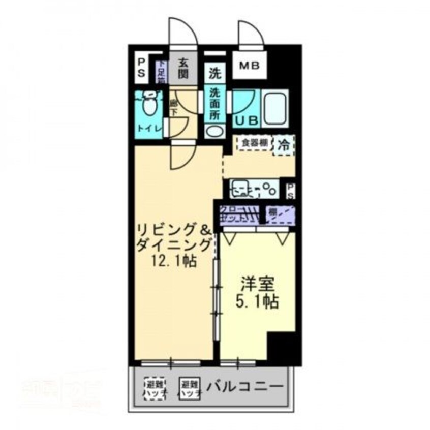 間取図 エルドラード常磐町