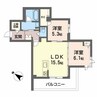 カスタネア栗林南 2LDKの間取り