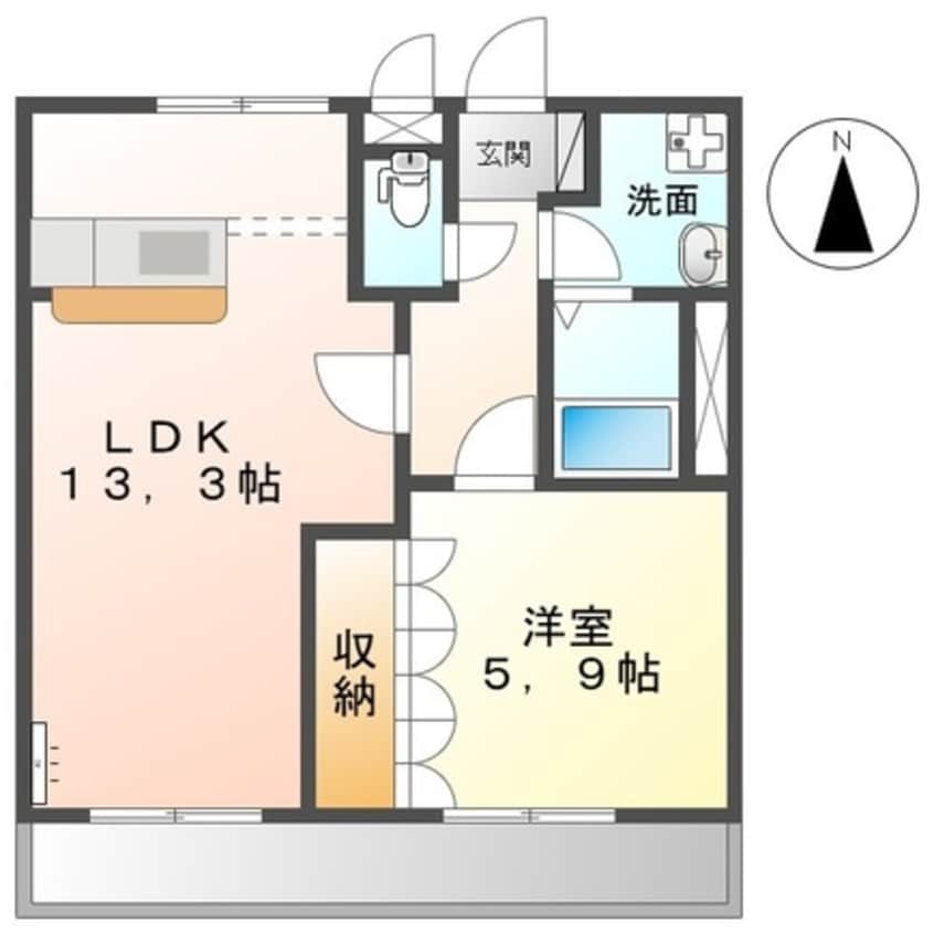 間取図 ラフォーレ木太