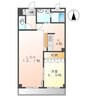ロイヤルコーポ中川 1LDKの間取り