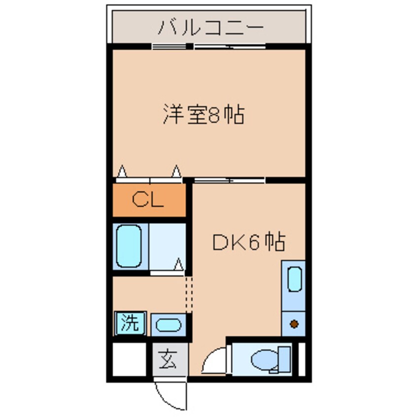 間取図 栗林レインボーマンション