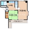 ウィズ番町 2Kの間取り