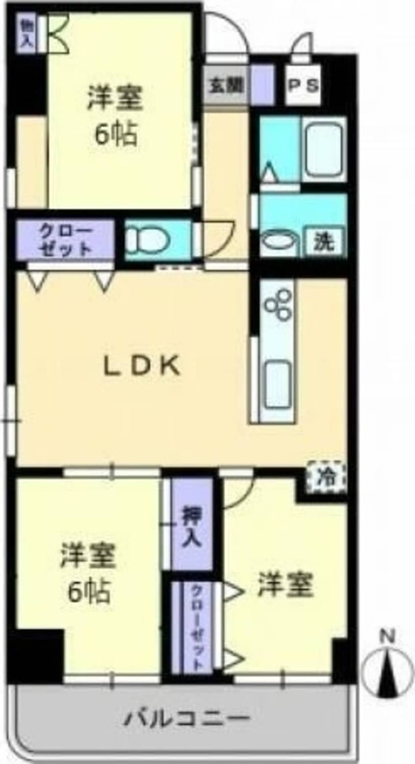 間取図 レイクウエスト