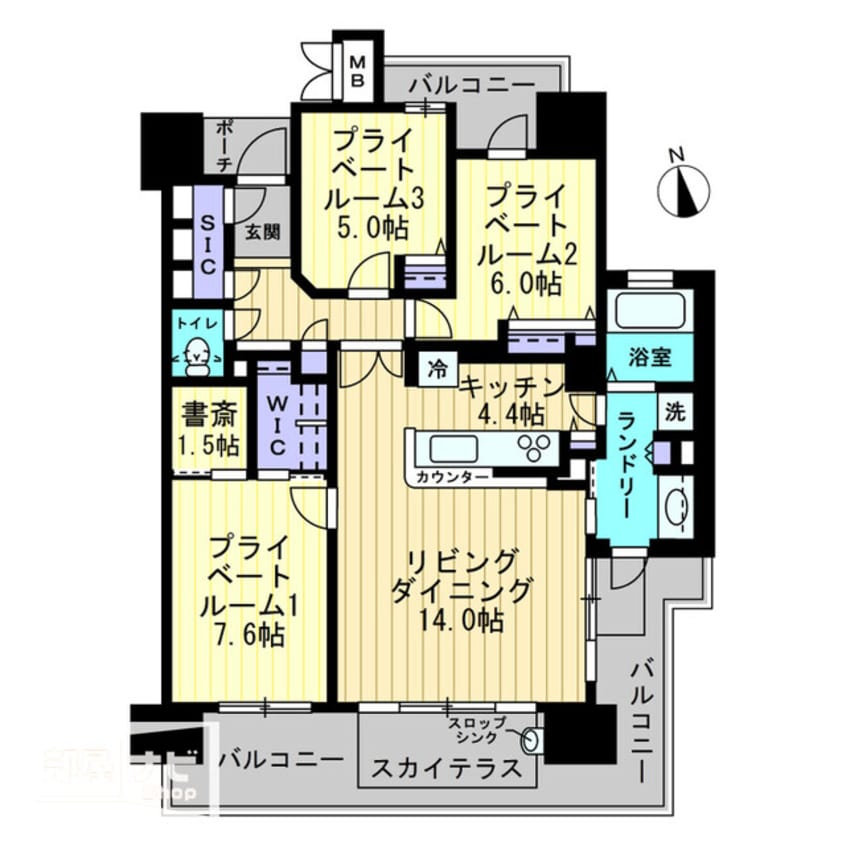 間取図 ロイヤルガーデン古新町