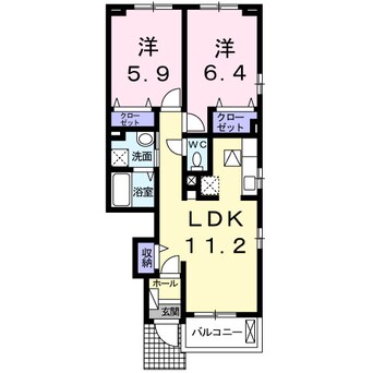 間取図 ボルベールⅠ