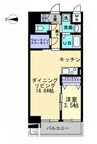 ソラノ瓦町 1LDKの間取り