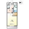 グリーンパーク 1Kの間取り