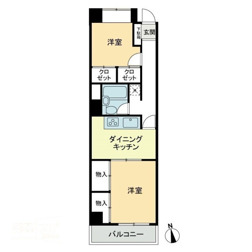 間取図 カーサ大和 錦町