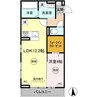 カルテット A棟 1LDKの間取り