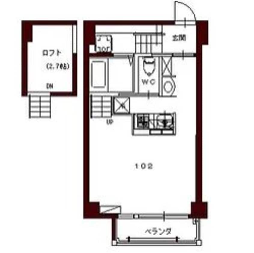 間取図 コリドールバリ