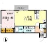 ラ・ルミエール A棟 1LDKの間取り
