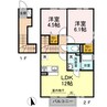 シャインポート屋島Ⅳ B棟 2LDKの間取り