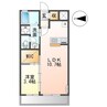 プティスール空港通り 1LDKの間取り