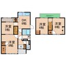 元山町借家 4DKの間取り