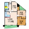 サンシャイン岡本 3LDKの間取り