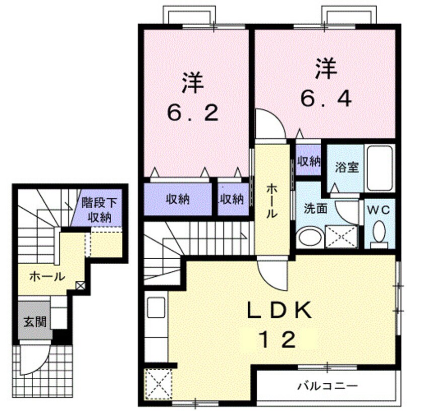 間取図 ハーモニーガーデンＢ