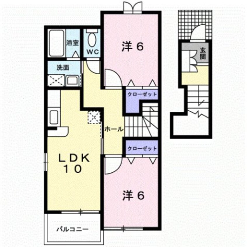 間取図 カルム・シェソワ