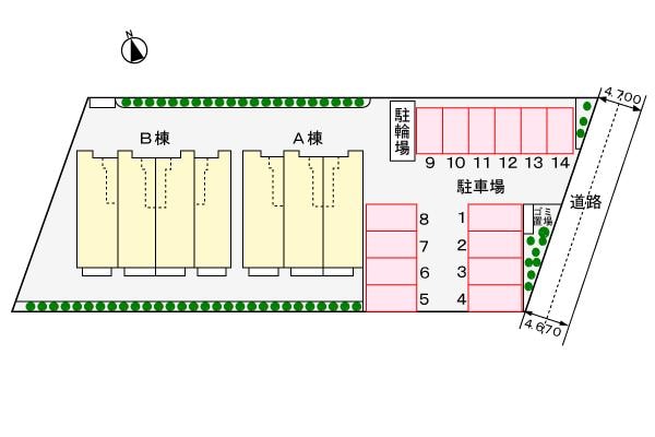 駐車場 ＳＵＮ　ＳＱＵＡＲＥ新地　Ｂ