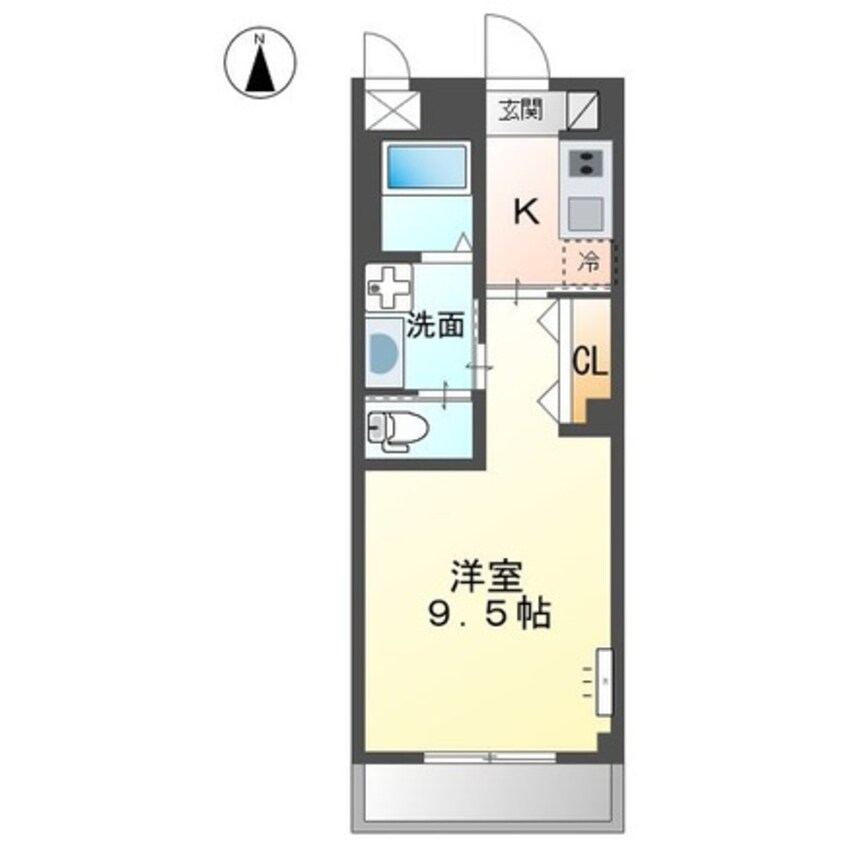 間取図 ユニヴァリィ高松中央